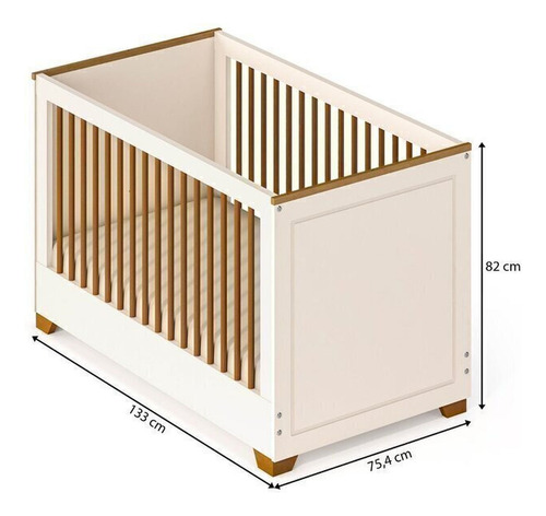 Quarto De Bebê Completo 1 Berço 1 Cômoda E 1 Guarda Roupa