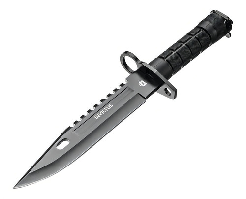 Faca Invictus Explorer Black + Bainha Tatica - Invictus Cor Preto