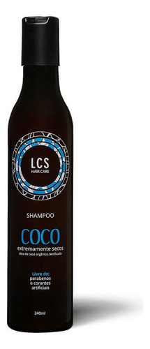 Shampoo Coco Lcs Para Tratamento De Cabelos Ressecados 240ml