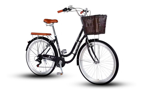 Bicicleta Jafi Lady Lavender Vintage De Mujer 7v Aro 26