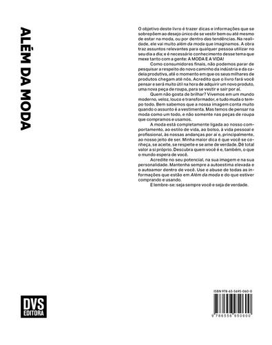 Além da Moda, de Fonseca, Reginaldo. Editorial Dvs Editora Ltda, capa dura em português, 2022