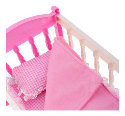 Cama De Muñeca Reborn Cuna Y Trona, Cama Con Colchón De Cuna