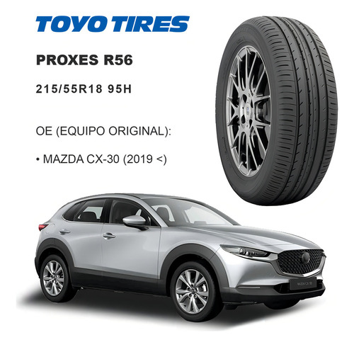 Llanta 215/55r18 Toyo Proxes R56 95h Mazda Cx30