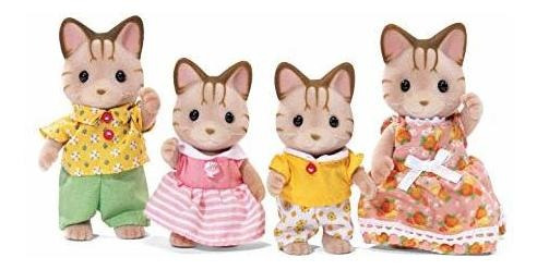 Calico Critters Medianoche Cat Familia, Muñecas, 147ys