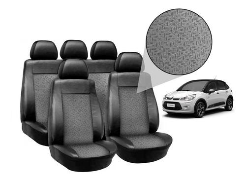 Fundas Cubre Asientos P/ Citroen C3 C/ Jackard Premium