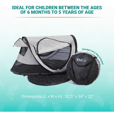 Cama Cuna Portátil Viaje Playa Peapod Plus Kidco