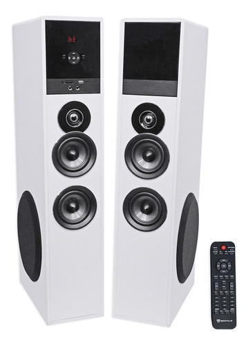 Rockville Dos Sistema De Altavoces De Torre Bluetooth Tm80w