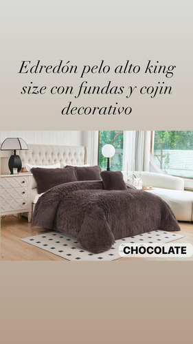 Lote De 3 Edredon King +2 Funda Almohada+ 1 Cojin Decorativo