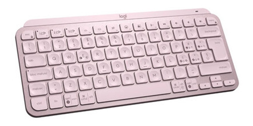 Teclado Bluetooth Logitech Mx Keys Mini Rosado - Prophone