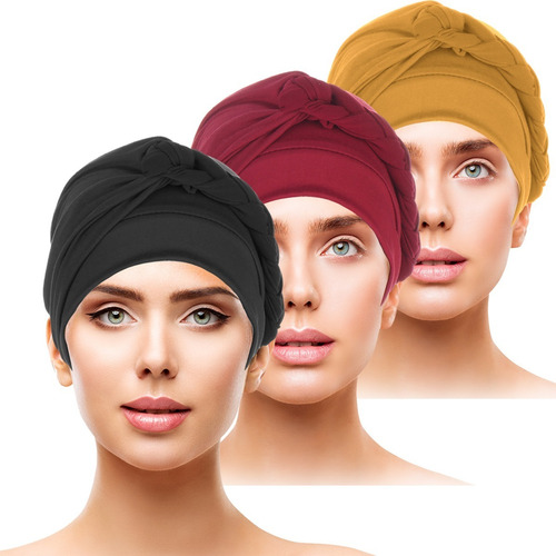 3pzs Turbantes Moda Gorros Mujer Oncologicos Quimio Alopeci