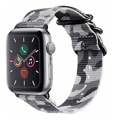 - Correa Para Apple Watch (44 Mm, 42 Mm, Nailon, Ligera, Tra