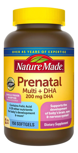 Prenatal Multi Dha Nature Made X 150 Softgels