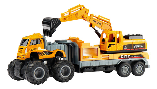 Excavadora De Cuatro Ruedas R Alloy Engineering Vehicle Para