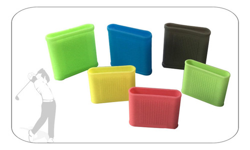 4 Funda De Silicona Para Mangas De Dedos De Golf Amarillo