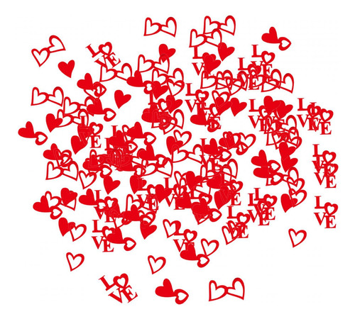 2 X 200 Piezas Confeti Del Día De San Valentín Confeti De