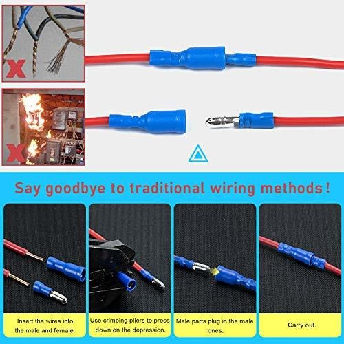 Hilitchi Juego Conector Para Terminal Enganche Rosca 400 0w