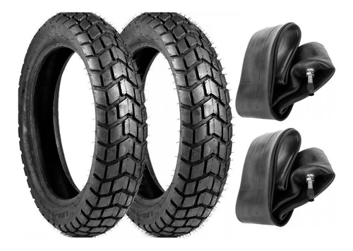 Juego Cubiertas Cg Titan Ybr Rx En 125 Ancha +camaras F923 C