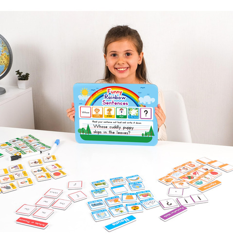 Kit De Construcción De Oraciones De 110 Pzas Para Niños Jgos