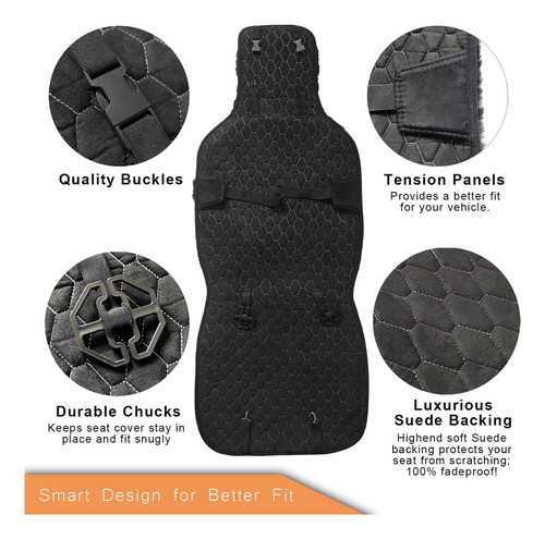 Champlus Funda De Asiento De Piel De Oveja Cojín De Asiento