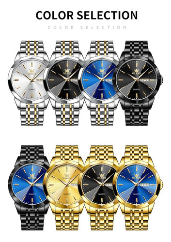 Reloj De Pulsera Olevs Para Hombre, Vestido De Negocios Anal