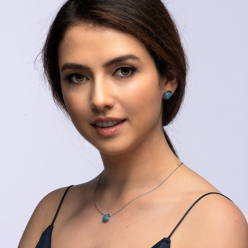 Aretes Acero Inoxidable Mujer Cuarzos, Mamá Luckyly