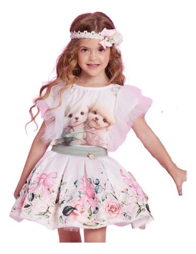 Conjunto Infantil Menina  Yoyo 24055 .ale.