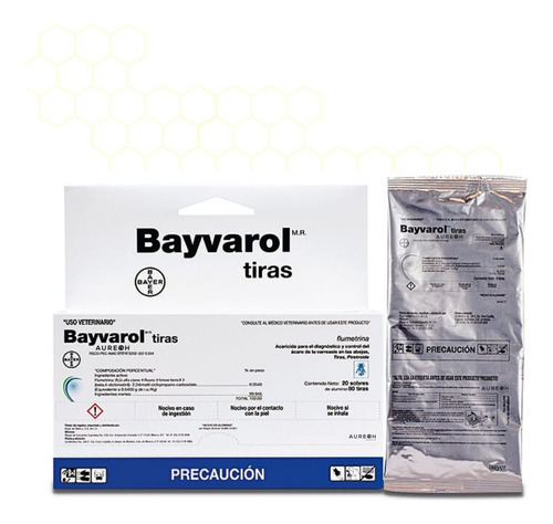 Bayvarol 16 Tiras Controla Ácaro De La Varroa En Abejas