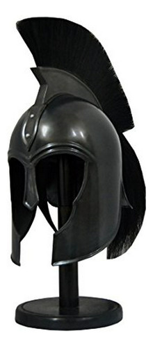 Arma Y Armadura - Black Trojan 300 Spartan Greek Troy Casco 