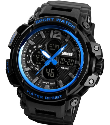Imagen 5 de 10 de Reloj Deportivo Sumergible Para Hombre Cronometro Skmei