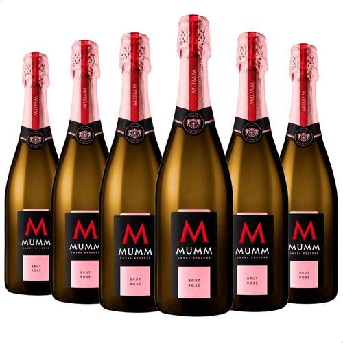 Champagne Mumm Cuvee Reserve Brut Rose 750ml X6