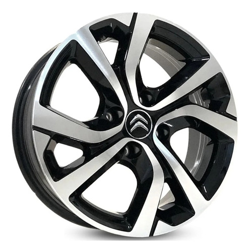 Roda Kr Aro 16 Furação 4x108 Modelo S14 Preto Diamantado