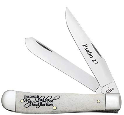 Salmo 23 Cuchillo De Bolsillo Trapper Caso