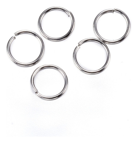 Argolla Acero Inox 5x0.6mm / 300 Unids Joyería Biju 