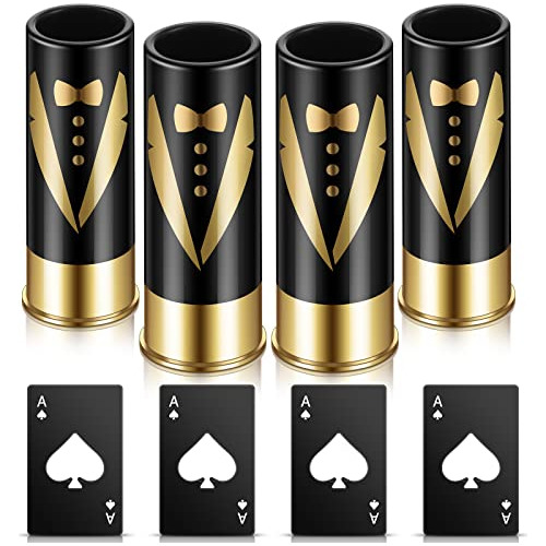 Conjunto De 8 Vasos Diseño De Smoking Caballeros Abreb...