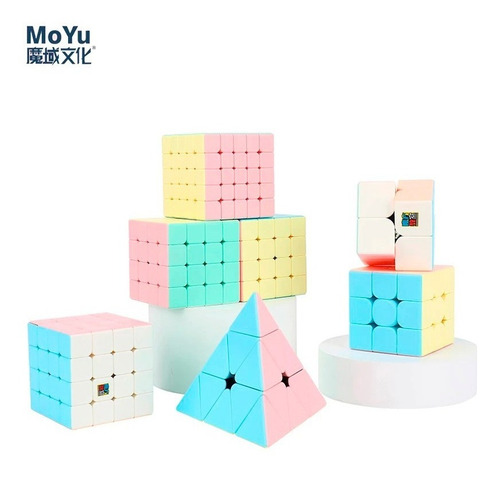 Cubo Rubik Moyu Meilong Jinzita Macaron Pyraminx + Estuche