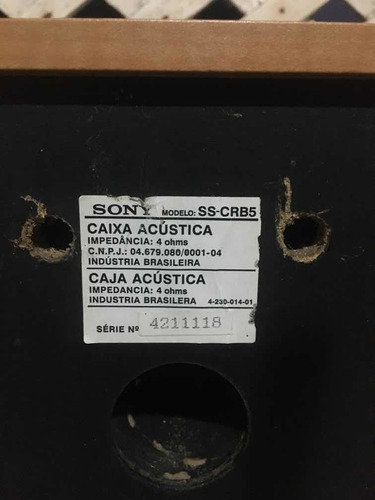 Par De Caixas Acústicas Sony Ss Crb5
