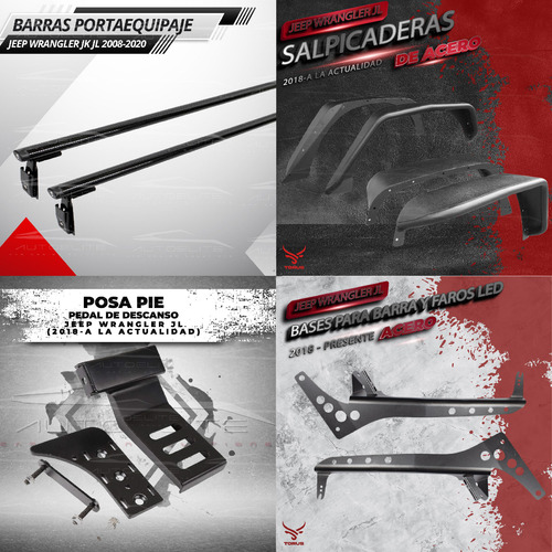4 Espaciadores Separador De Rin 1.5 Jeep Jl Jt 18-24 Torus