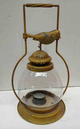 Farol Antiguo De Hiuerro A Vela. Funcionando Negro (Usado)
