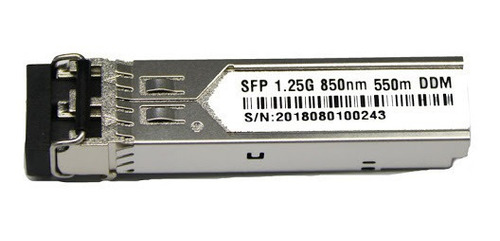 Modulo De Fibra Sfp Multi Mode 1.25g 850nm Mmf 550m Minigbi