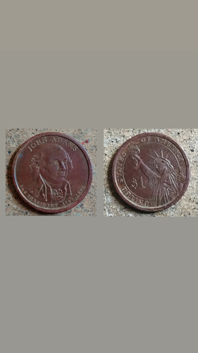 Moneda De 1$ Del Presidente John Adams