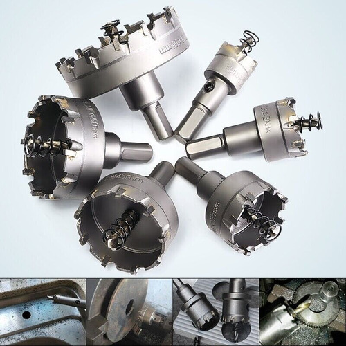 13 Brocas Copa Sierra Hss De Carburo Para 16-53mm