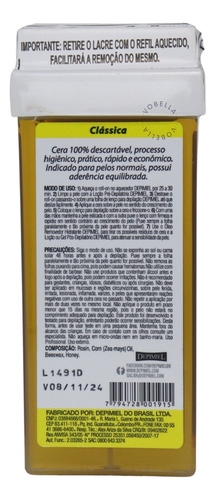 Kit Cera Roll-on Clássica + Buço+ Lenço Depilatório Depimiel