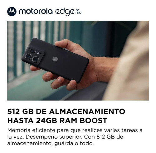 Motorola Moto Edge 50 Pro 5g 12gb Ram 512gb Dual Sim Con Accesorios Cargador Completo Y Funda Nfc Nuevos Qualcomm Snapdragon 7 Gen 3 Octa-core Negro