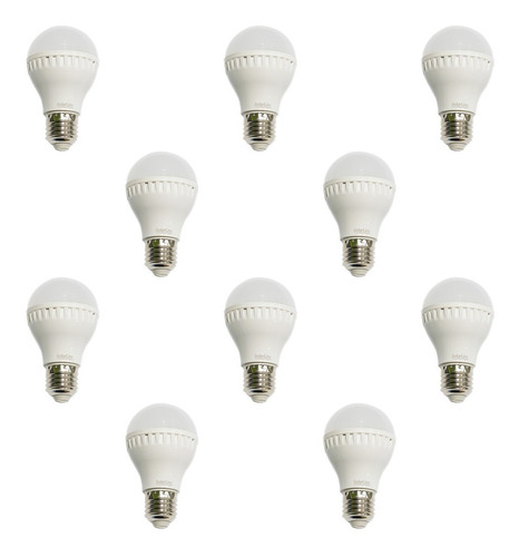 10 Lámparas Led 5 W E27 12v Luz Blanca P/ Usar Con Batería