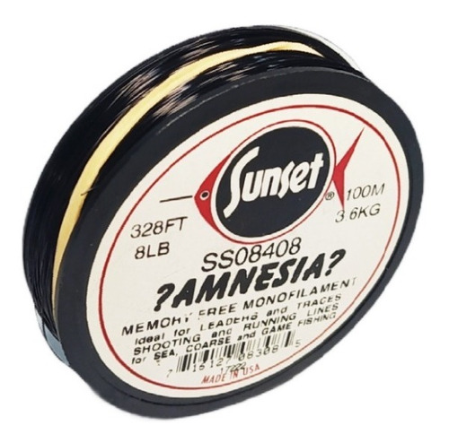 Tanza Nylon Amnesia Sunset 8lb 3.6kg X100m Pesca Camping