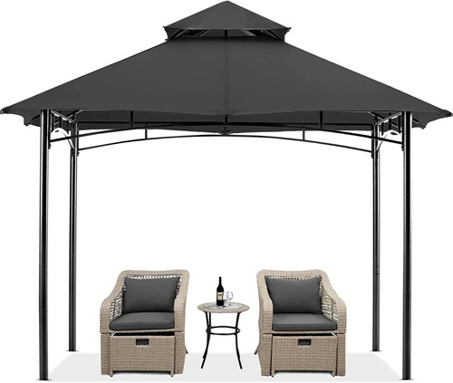 Gazebo De 9x9ft Para Jardin Color Grios Marca Mastercanopy