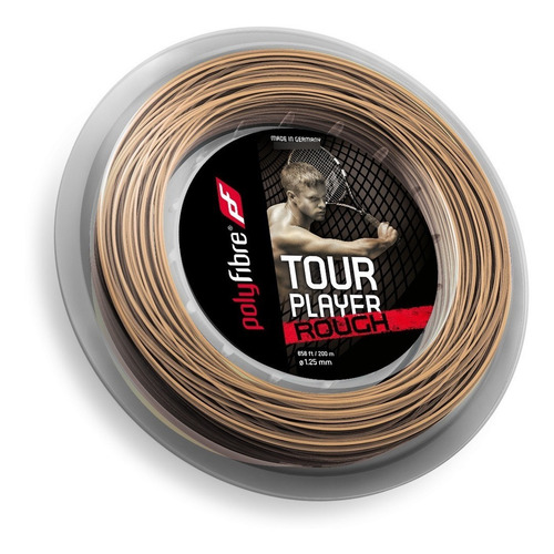 Imagen 2 de 4 de Rollo Cuerda Tenis Polyfibre Tour Player Rough