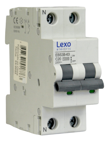 Int. Automatico Lexo Omnipolar 2x20a 10ka Curva C