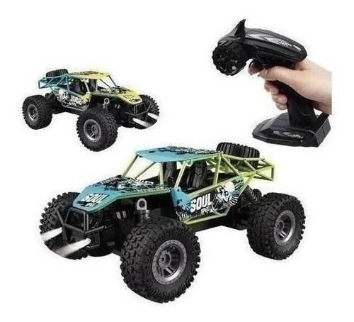 Auto Radio Control Recargable Arenero Rueda Auxilio Luz 1:18