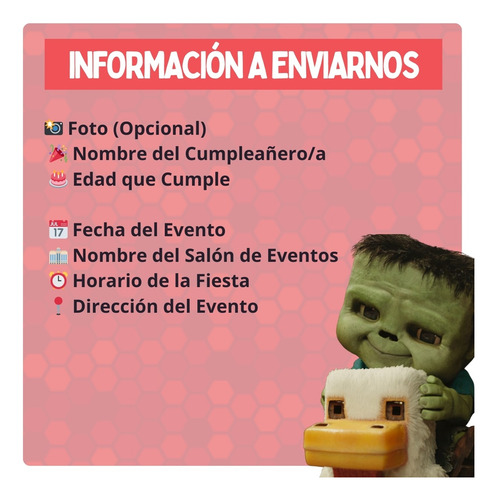Invitación Digital Animada De Cumpleaños Infantil - Tiziben Minecraft